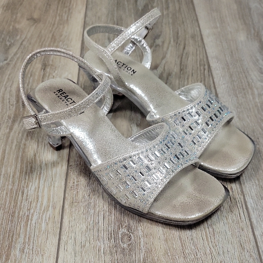 Women's Silver Strappy Sandals